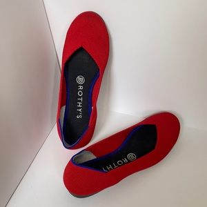 Rothy’s The Flat in Scooter Red Size 7